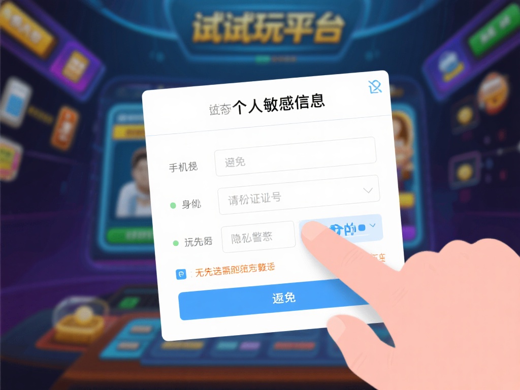 避免轻易提供个人敏感信息：如果在试玩过程中平台要求