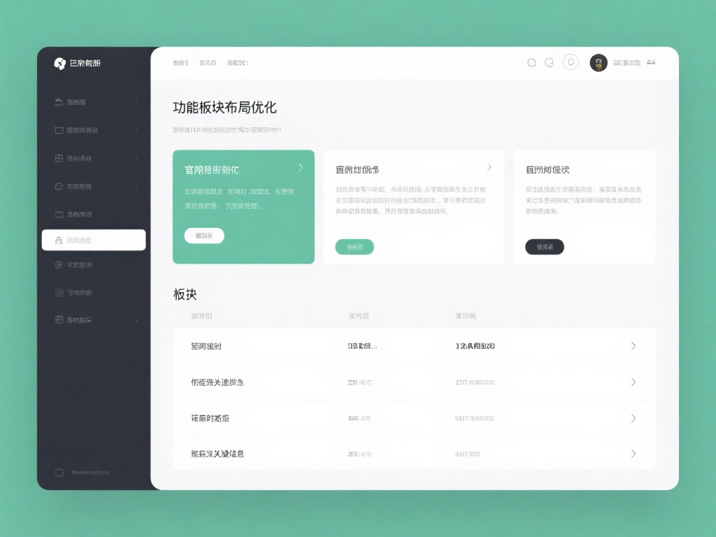 功能板块布局优化：官网拥有极简界面设计，分类明确，