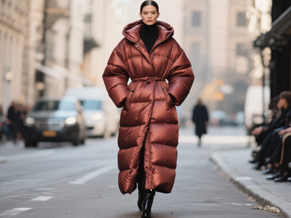 长款羽绒服近年来已经从一件功能性的御寒外套，演变为
