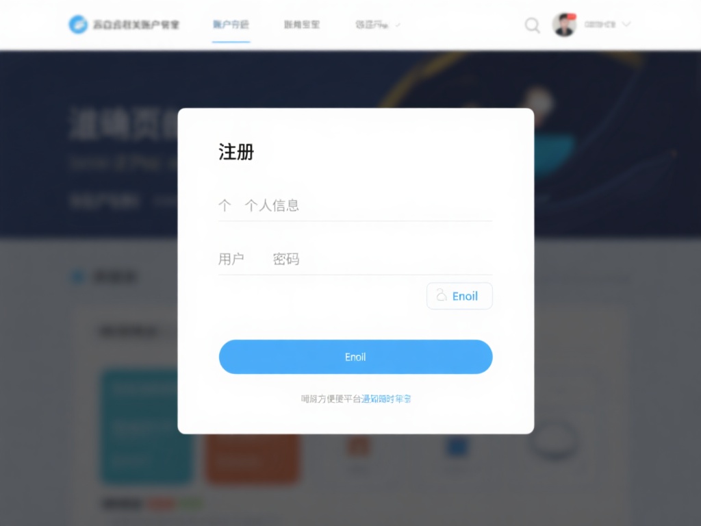 填写个人信息
在注册页面准确填写个人信息，包括用